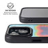 Liquid Blue Tie Dye Heart iPhone 15 Kickstand Case