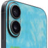 Liquid Blue Tie Dye Heart iPhone 16 Plus Skin