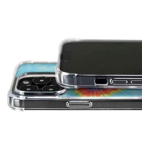 Liquid Blue Tie Dye Heart iPhone 16 Pro MagSafe Case