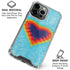 Liquid Blue Tie Dye Heart iPhone 16 Pro Max Clear Case