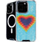 Liquid Blue Tie Dye Heart iPhone 16 Pro Max MagSafe Case