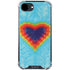 Liquid Blue Tie Dye Heart iPhone 16e Clear Case