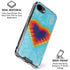 Liquid Blue Tie Dye Heart iPhone 16e Clear Case