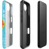 Liquid Blue Tie Dye Heart iPhone 16e Impact Case