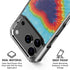 Liquid Blue Tie Dye Heart iPhone 18 Pro Clear Case