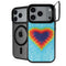 Liquid Blue Tie Dye Heart iPhone 18 Pro Kickstand Case
