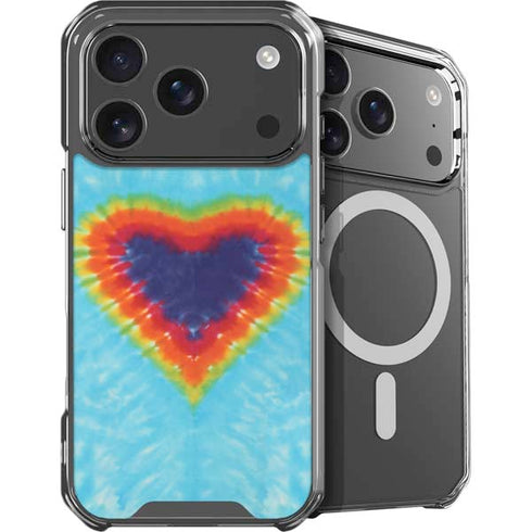 Liquid Blue Tie Dye Heart iPhone 18 Pro Max MagSafe Case