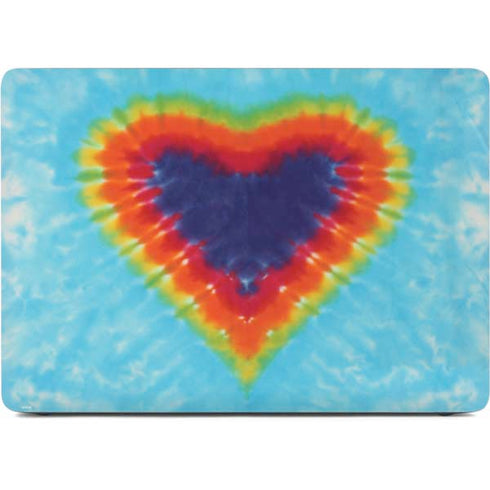 Liquid Blue Tie Dye Heart Apple MacBook Air Skin