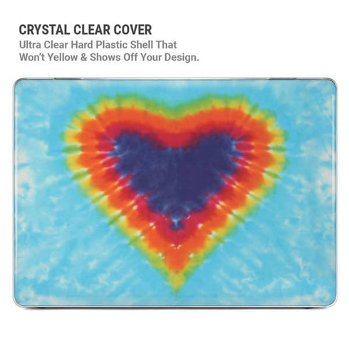 Liquid Blue Tie Dye Heart MacBook Pro 14in (2021-24) Case plus Skin
