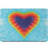 Liquid Blue Tie Dye Heart MacBook Skins