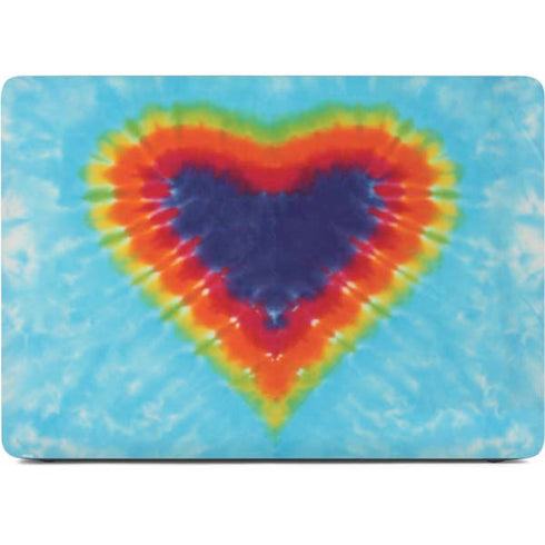 Liquid Blue Tie Dye Heart Apple MacBook Pro 16-inch Skin