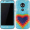 Liquid Blue Tie Dye Heart Moto E5 Play Skin