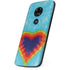 Liquid Blue Tie Dye Heart Moto E5 Play Skin