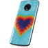 Liquid Blue Tie Dye Heart Moto G6 Skin