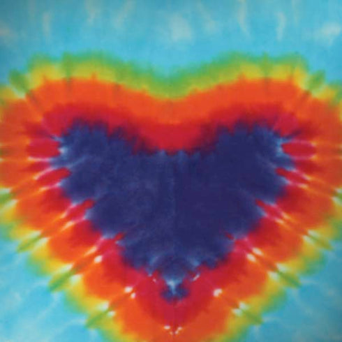 Liquid Blue Tie Dye Heart Moto G6 Skin