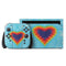 Liquid Blue Tie Dye Heart Nintendo Switch 2 (2025) with Joy-Con Skin