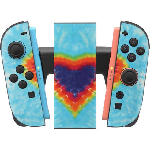 Liquid Blue Tie Dye Heart Nintendo Switch 2 (2025) Joy-Con Controller Skin
