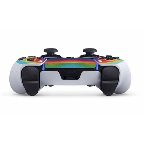 Liquid Blue Tie Dye Heart PS5 DualSense Edge Pro Controller Skin
