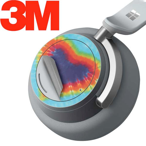 Liquid Blue Tie Dye Heart Surface Headphones Skin