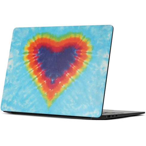 Liquid Blue Tie Dye Heart Surface Laptop 7 15in Skin