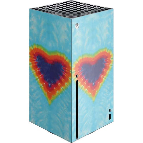 Liquid Blue Tie Dye Heart Xbox Series X Skins