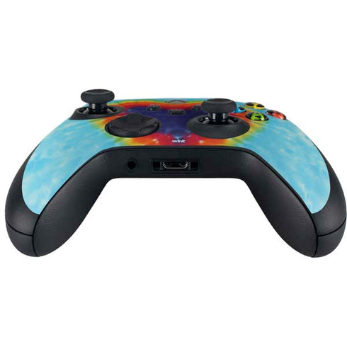 Liquid Blue Tie Dye Heart Xbox Series X Controller Skin