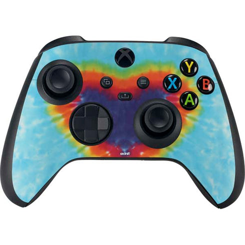 Liquid Blue Tie Dye Heart Xbox Series X Skins