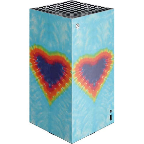 Liquid Blue Tie Dye Heart Xbox Series X Skins