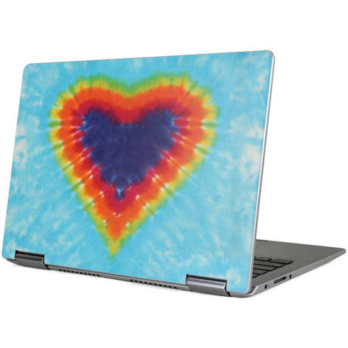 Liquid Blue Tie Dye Heart Yoga 710 14in Skin