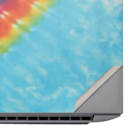 Liquid Blue Tie Dye Heart HP ZBook Fury 16 G10 Skin