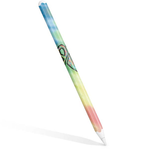 Liquid Blue Tie Dye Peace & Love Apple Pencil (2nd Gen 2019) Skin