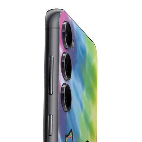 Liquid Blue Tie Dye Peace & Love Galaxy A16 5G Skin