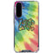 Liquid Blue Tie Dye Peace & Love Galaxy A36 5G Clear Case