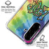 Liquid Blue Tie Dye Peace & Love Galaxy A36 5G Clear Case