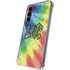 Liquid Blue Tie Dye Peace & Love Galaxy A55 5G Clear Case