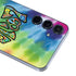 Liquid Blue Tie Dye Peace & Love Galaxy A55 5G Skin