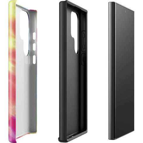 Liquid Blue Tie Dye Peace & Love Galaxy S23 Ultra Pro Case