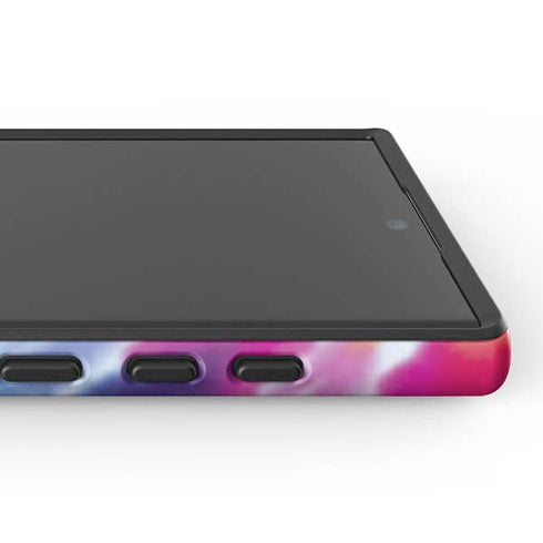 Liquid Blue Tie Dye Peace & Love Galaxy S25 Ultra Impact Case