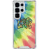 Liquid Blue Tie Dye Peace & Love Galaxy S25 Ultra Clear Case