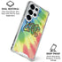Liquid Blue Tie Dye Peace & Love Galaxy S25 Ultra Clear Case