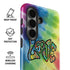 Liquid Blue Tie Dye Peace & Love Galaxy S26 Impact Case