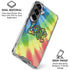 Liquid Blue Tie Dye Peace & Love Galaxy S26 Plus Clear Case