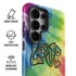 Liquid Blue Tie Dye Peace & Love Galaxy S26 Ultra Impact Case