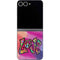 Liquid Blue Tie Dye Peace & Love Galaxy Z Flip6 Skin