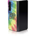 Liquid Blue Tie Dye Peace & Love Galaxy Z Fold5 5G Skin