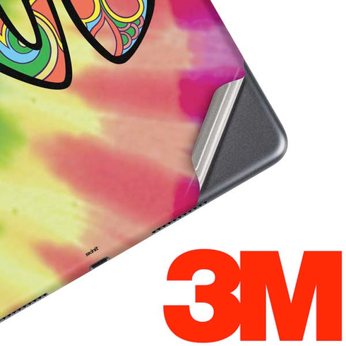 Liquid Blue Tie Dye Peace & Love iPad Skins