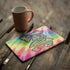 Liquid Blue Tie Dye Peace & Love iPad Skins