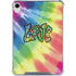 Liquid Blue Tie Dye Peace & Love iPad 11th Gen (2025) Clear Case