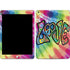 Liquid Blue Tie Dye Peace & Love Apple iPad Skin