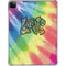 Liquid Blue Tie Dye Peace & Love iPad Pro 11in (2024) Clear Case